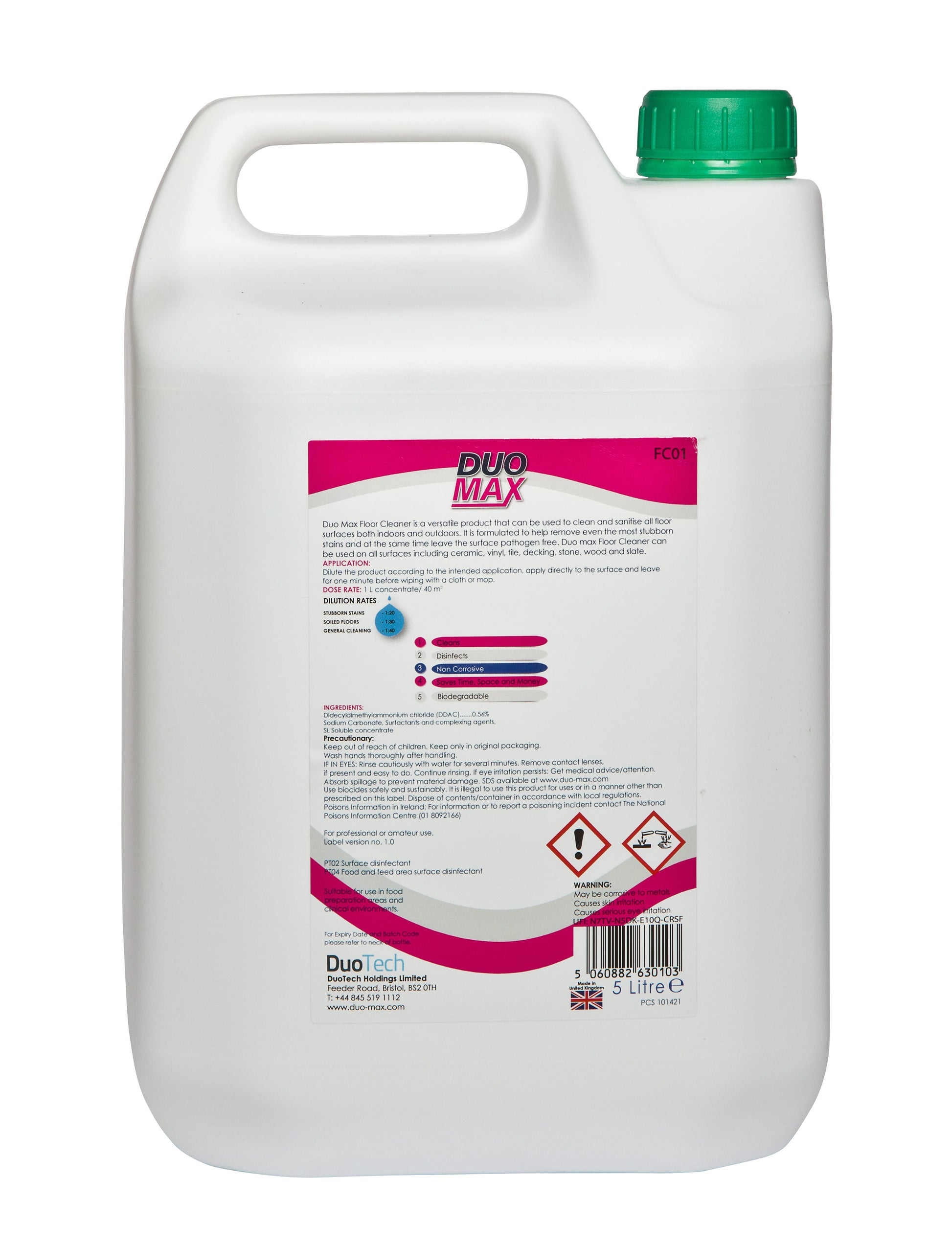 Duo Max Floor Cleaner Fragranced - 5L x 2