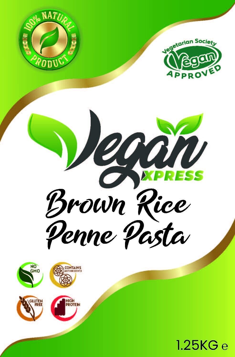 Vegan Xpress Brown Rice Penne Pasta 1.25kg