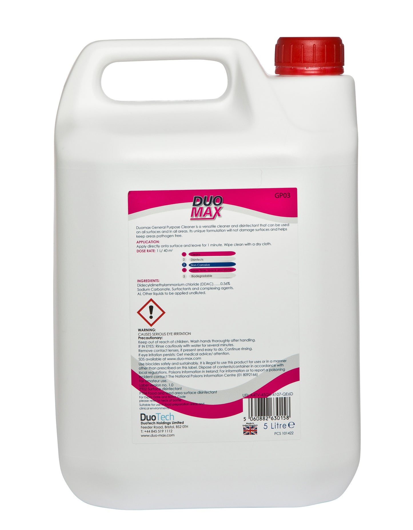 DuoMax General Purpose Cleaner Fragranced - 5L x 2